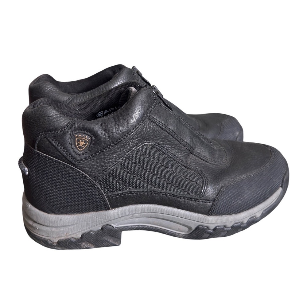 Ariat Womens Terrain Zip H2O Waterproof Endurance Boots Black Leather
